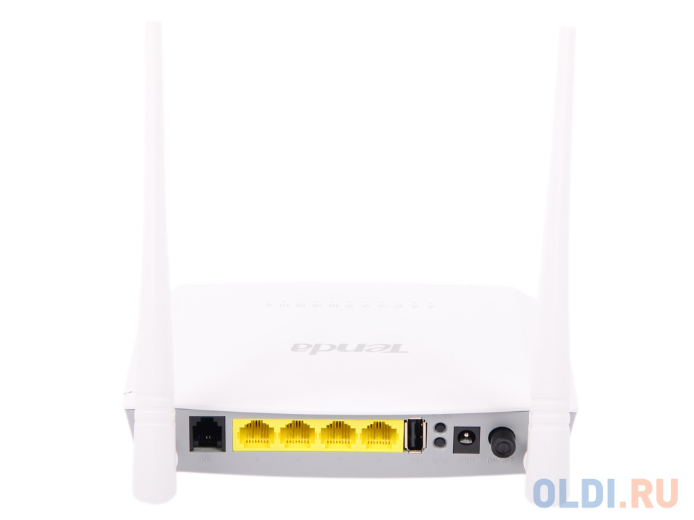 Маршрутизатор ADSL Tenda D301 802.11n 300Mbps 2.4ГГц 4xLAN от OLDI