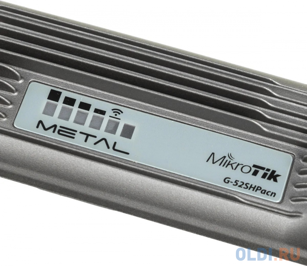 Точка доступа MikroTik RBMetalG-52SHPacn Metal 52 ac  2.4/5GHz 802.11a/b/g/n/ac wireless, RouterOS L4, metal case, mounting loops, PoE, PSU, Omni ante фото