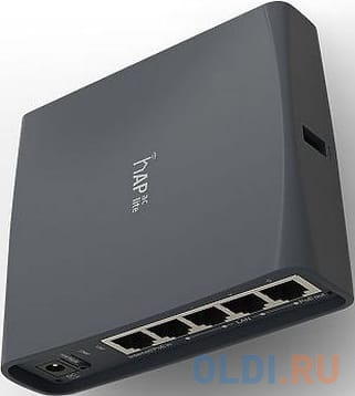 Маршрутизатор MikroTik RB952Ui-5ac2nD-TC hAP ac lite  tower with 650MHz CPU, 64MB RAM, 5xLAN, built-in 2.4Ghz 802.11b/g/n two chain wireless with inte фото