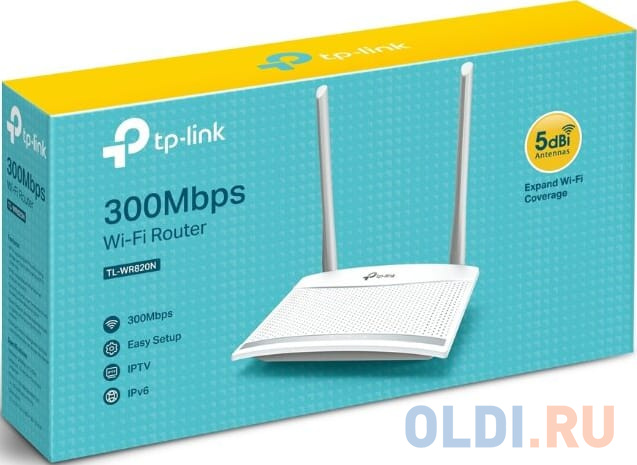 Маршрутизатор TP-LINK TL-WR820N Беспроводной маршрутизатор серии N, скорость до 300 Мбит/с фото