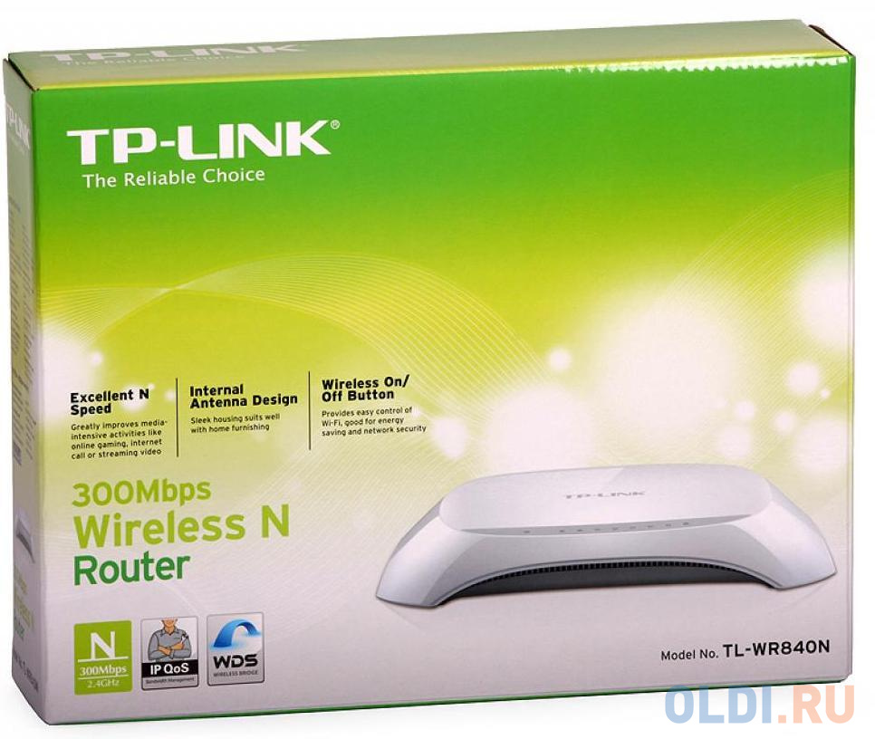 Маршрутизатор TP-LINK TL-WR840N Беспроводной маршрутизатор серии N, скорость до 300 Мбит/с фото