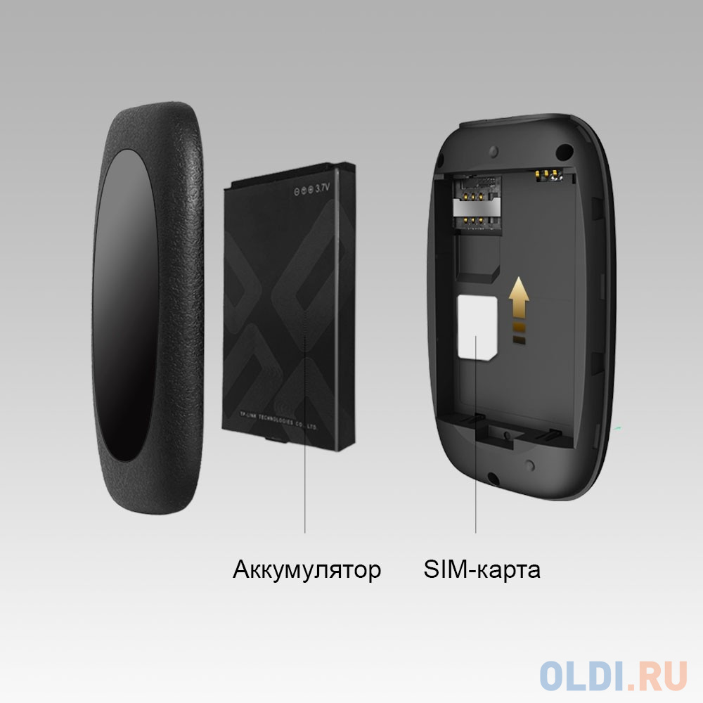 Wi-Fi роутер TP-LINK M7000 802.11bgn 300Mbps 2.4 ГГц 0xLAN черный фото