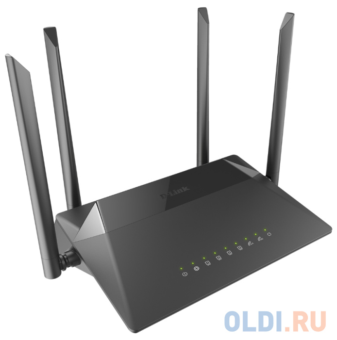 Беспроводной маршрутизатор D-Link DIR-842/RU/R1B 802.11abgnac 1167Mbps 2.4 ГГц 5 ГГц 4xLAN черный фото