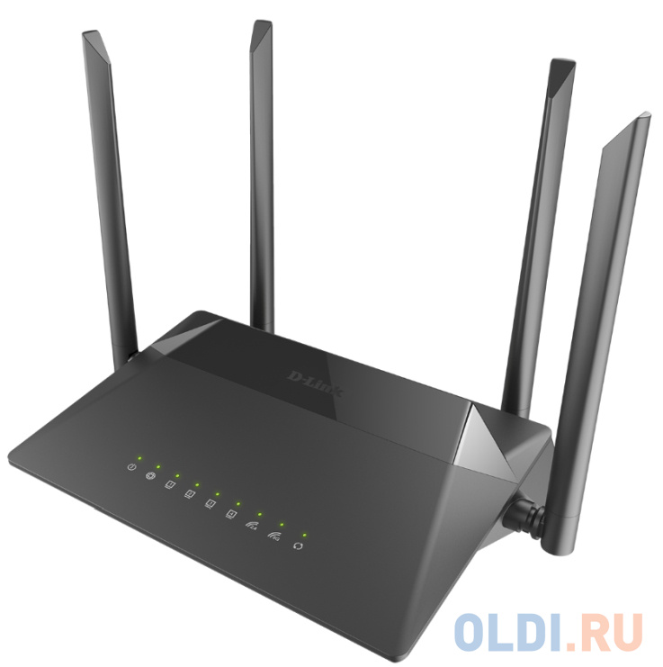 Беспроводной маршрутизатор D-Link DIR-842/RU/R1B 802.11abgnac 1167Mbps 2.4 ГГц 5 ГГц 4xLAN черный фото