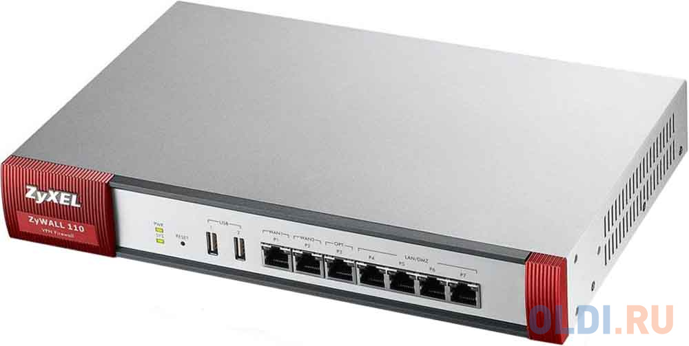 

Межсетевой экран Zyxel USG110-RU0102F 5xLAN USB серебристый
