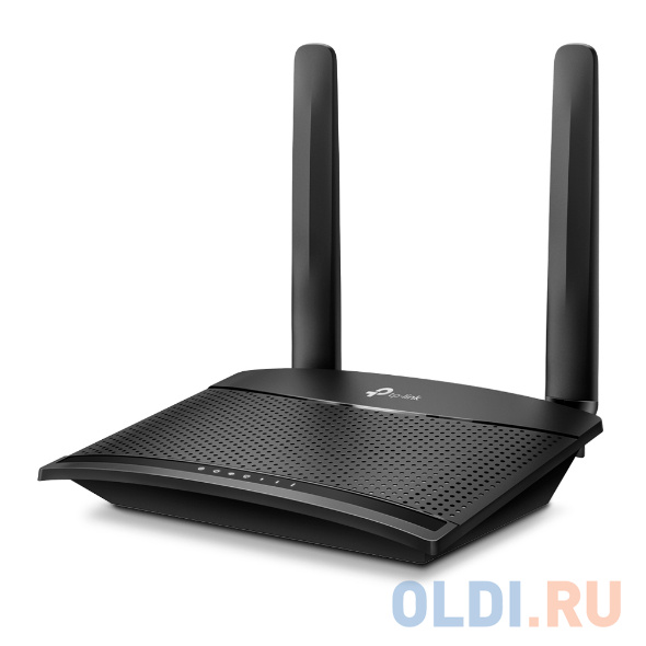 Wi-Fi роутер TP-LINK TL-MR100 802.11bgn 300Mbps 2.4 ГГц 1xLAN черный фото