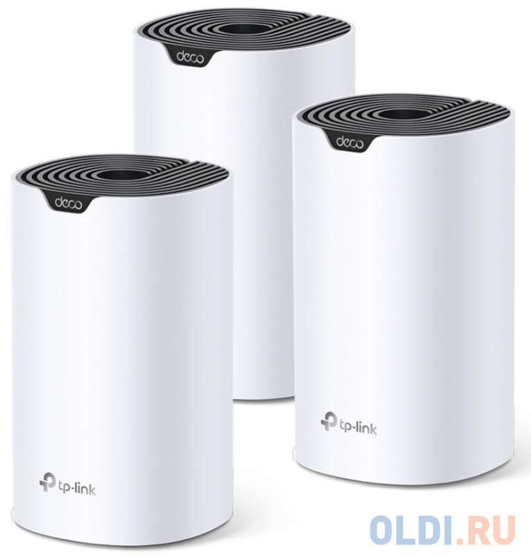 

Wi-Fi система TP-LINK DECO S4(3-PACK) 802.11abgnac 1167Mbps 2.4 ГГц 5 ГГц 2xLAN белый