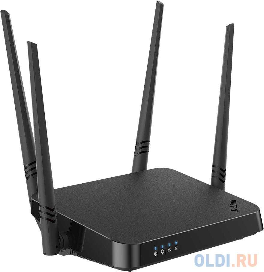 Беспроводной маршрутизатор D-Link DIR-822/RU/E1A 802.11aс 1167Mbps 2.4 ГГц 5 ГГц 4xLAN черный фото