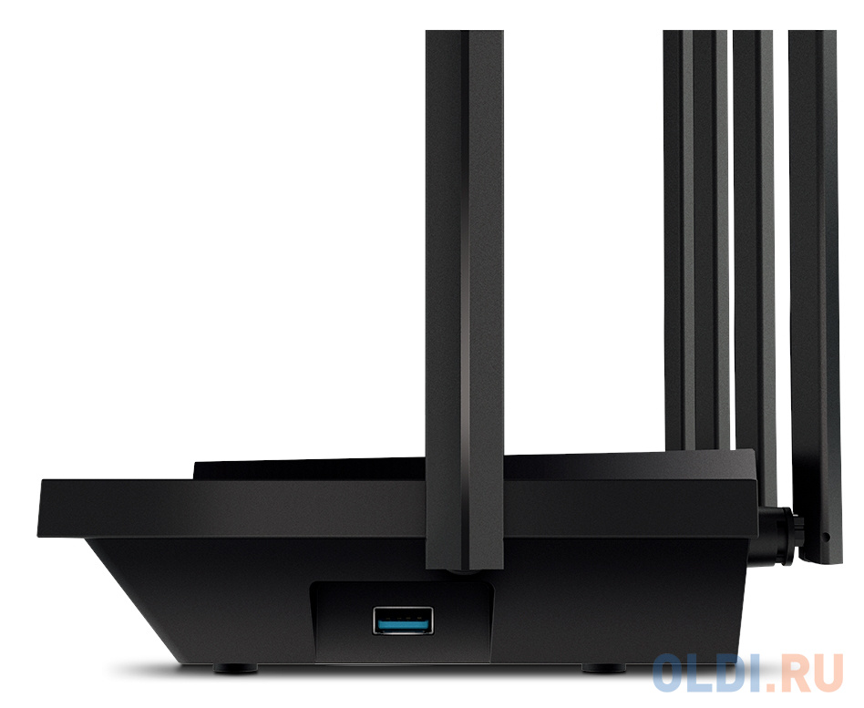 Wi-Fi роутер TP-LINK ARCHER AX73 802.11abgnacax 5378Mbps 2.4 ГГц 5 ГГц 4xLAN черный фото