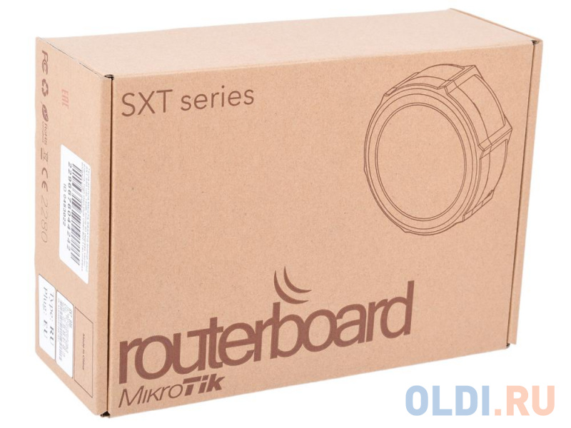 Точка доступа MikroTik RBSXTG-5HPnD-SAr2 SXT SA5 with 14dBi 5GHz 90 degrees sector antenna, High Gain Dual Chain 802.11an wireless, 600MHz CPU, 64MB R фото