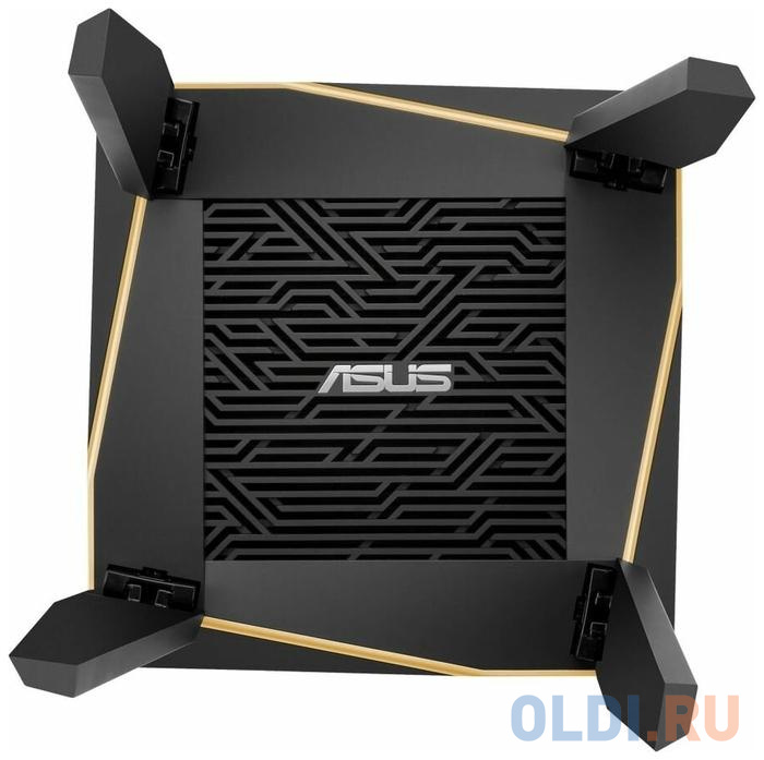 Wi-Fi роутер ASUS RT-AX92U 802.11abgnacax 6071Mbps 2.4 ГГц 5 ГГц 5 ГГц 4xLAN USB черный фото