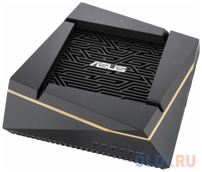 Wi-Fi роутер ASUS RT-AX92U 802.11abgnacax 6071Mbps 2.4 ГГц 5 ГГц 5 ГГц 4xLAN USB черный фото