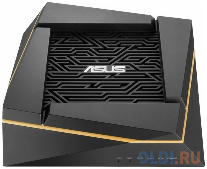 Wi-Fi роутер ASUS RT-AX92U 802.11abgnacax 6071Mbps 2.4 ГГц 5 ГГц 5 ГГц 4xLAN USB черный фото
