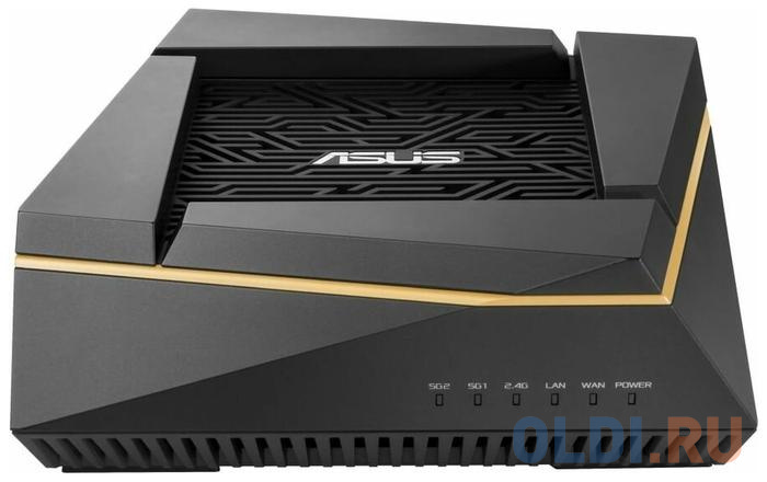 Wi-Fi роутер ASUS RT-AX92U 802.11abgnacax 6071Mbps 2.4 ГГц 5 ГГц 5 ГГц 4xLAN USB черный фото