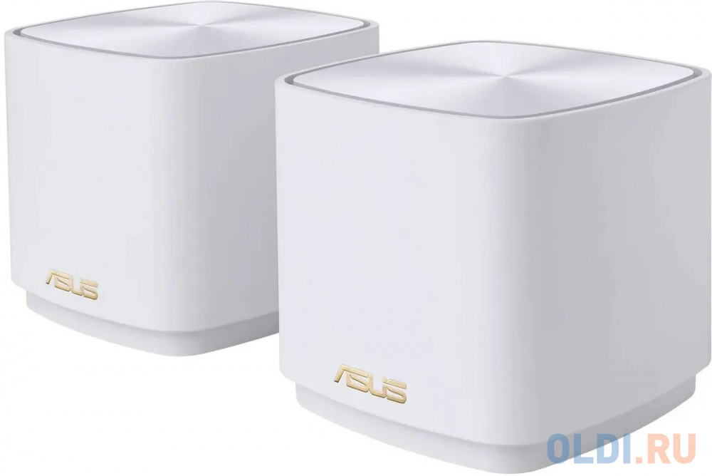 Бесшовный Mesh роутер Asus ZenWiFi (AX MINI XD4 (W-2-PK)) AX1800 10/100/1000BASE-TX белый (упак.:2шт) мфу лазерный ricoh m c240fw 408430 a4 wifi белый