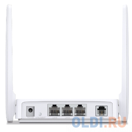 Беспроводной маршрутизатор ADSL Mercusys MW300D 802.11bgn 300Mbps 2.4 ГГц 3xLAN белый фото