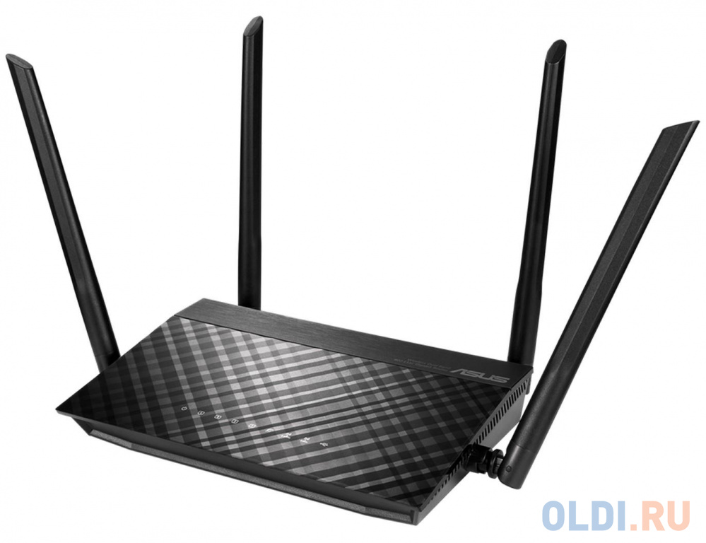 Wi-Fi роутер ASUS RT-AC59U_V2 802.11abgnac 1467Mbps 2.4 ГГц 5 ГГц 4xLAN черный, размер 192 x 30 x 125 мм - фото 1