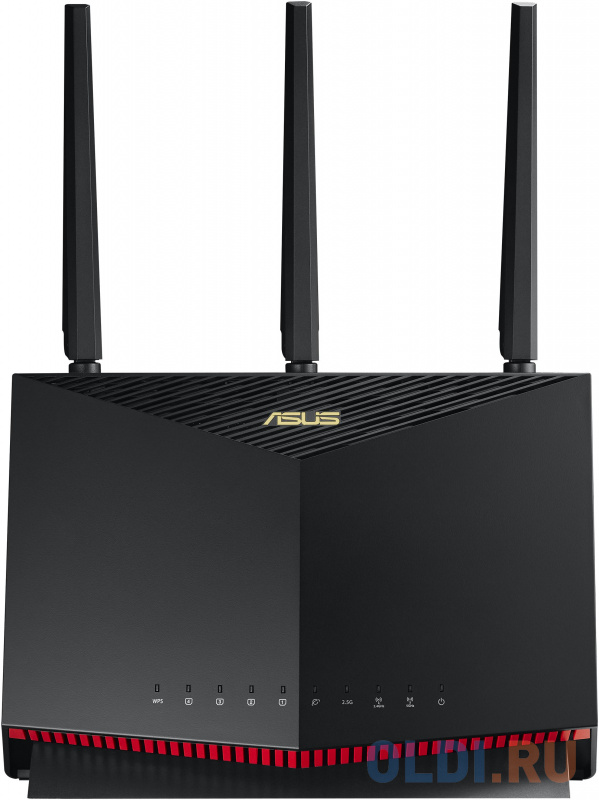 

Роутер беспроводной Asus RT-AX86U AX5700 10/100/1000BASE-TX/4G ready черный