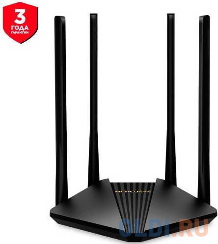 Wi-Fi роутер Mercusys MR30G 802.11aс 1167Mbps 2.4 ГГц 5 ГГц 2xLAN черный фото