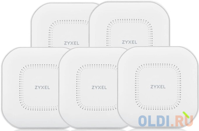 ZYXEL WAX610D (Pack of 5 pcs) NebulaFlex Pro Hybrid Access Point, WiFi 6, 802.11a / b / g / n / ac / ax (2.4 and 5 GHz), MU-MIMO, 4x4 dual-pattern ant WAX610D-EU0105F - фото 1