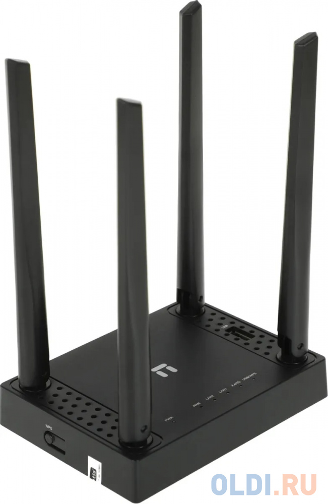 Wi-Fi роутер Netis N5 802.11abgnac 1167Mbps 2.4 ГГц 5 ГГц 2xLAN черный фото