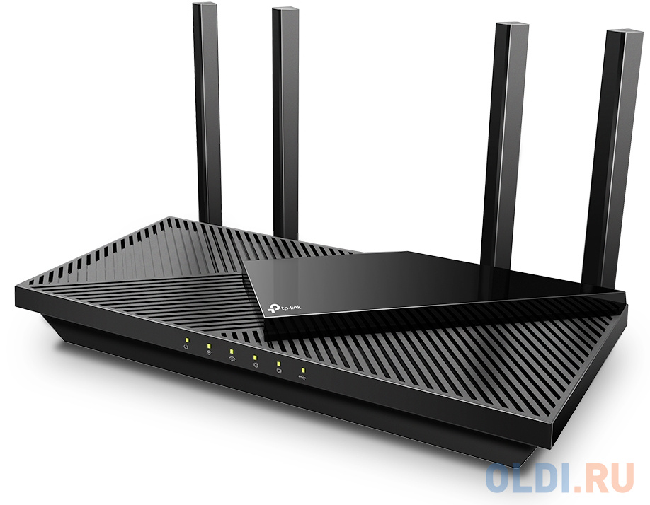 Wi-Fi роутер TP-LINK Archer AX55 802.11abgnacax 2976Mbps 2.4 ГГц 5 ГГц 4xLAN черный фото