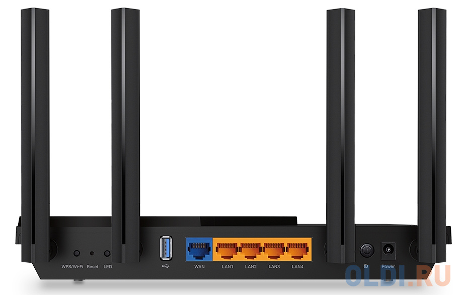 Wi-Fi роутер TP-LINK Archer AX55 802.11abgnacax 2976Mbps 2.4 ГГц 5 ГГц 4xLAN черный фото