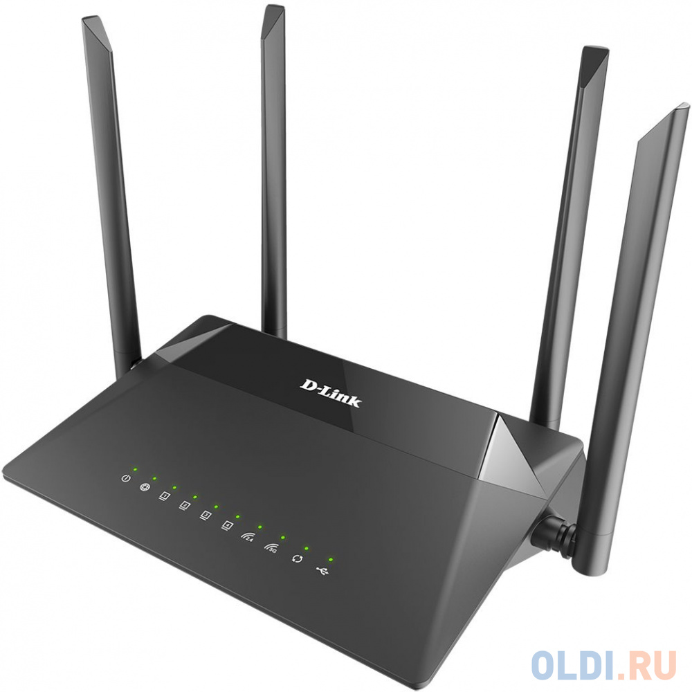 Wi-Fi роутер D-Link DIR-853 802.11abgnac 867Mbps 2.4 ГГц 5 ГГц 4xLAN USB LAN черный фото