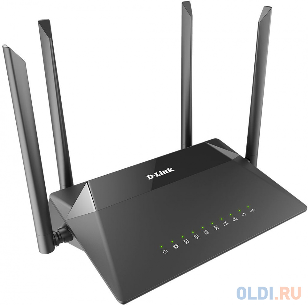 Wi-Fi роутер D-Link DIR-853 802.11abgnac 867Mbps 5 ГГц 2.4 ГГц 4xLAN LAN USB черный, размер 213x140x33 мм - фото 3