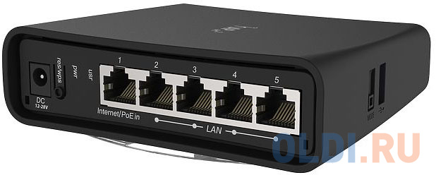 Маршрутизатор MikroTik RBD52G-5HACD2HND-TC 802.11abgnac 2.4 ГГц 5 ГГц 4xLAN USB черный фото