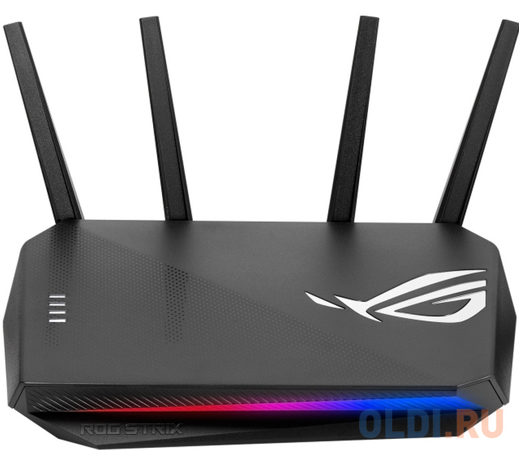 Беспроводной маршрутизатор ASUS ROG Strix GS-AX3000 802.11ax 2400Mbps 5 ГГц 2.4 ГГц 4xLAN USB черный фото