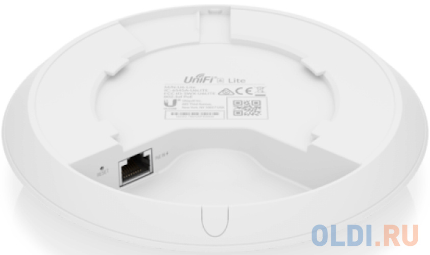 Точка доступа Ubiquiti UniFi 6 AP Lite 802.11ax 1501Mbps 2.4 ГГц 5 ГГц 1xLAN белый, размер 160 х 160 х 32.65 мм - фото 3