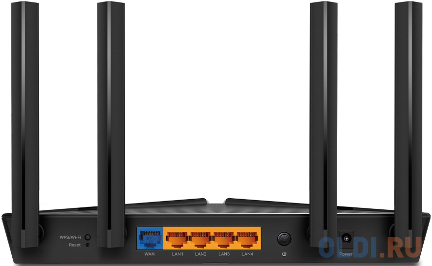 Wi-Fi роутер TP-LINK Archer AX53 802.11ax 2400Mbps 2.4 ГГц 5 ГГц 4xLAN LAN черный фото