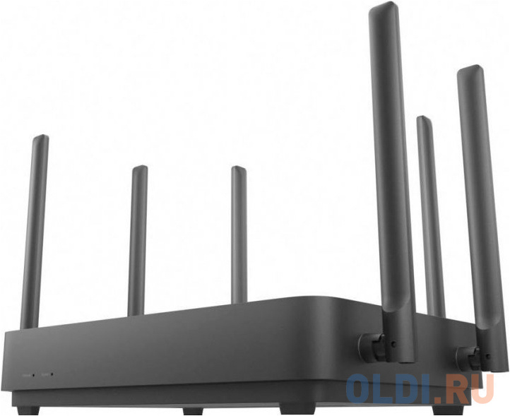 Беспроводной маршрутизатор Xiaomi Mi Router AX3200 802.11ax 2400Mbps 2.4 ГГц 5 ГГц 3xLAN черный DVB4314GL фото