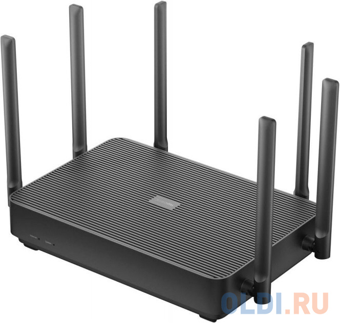 Беспроводной маршрутизатор Xiaomi Mi Router AX3200 802.11ax 2400Mbps 2.4 ГГц 5 ГГц 3xLAN черный DVB4314GL фото