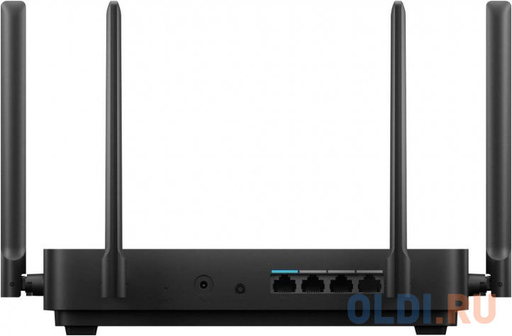 Беспроводной маршрутизатор Xiaomi Mi Router AX3200 802.11ax 2400Mbps 2.4 ГГц 5 ГГц 3xLAN черный DVB4314GL фото