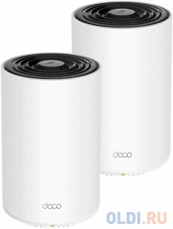 

Бесшовный Mesh роутер TP-Link DECO X68(2-PACK) AX3600 10/100/1000BASE-TX белый (упак.:2шт)