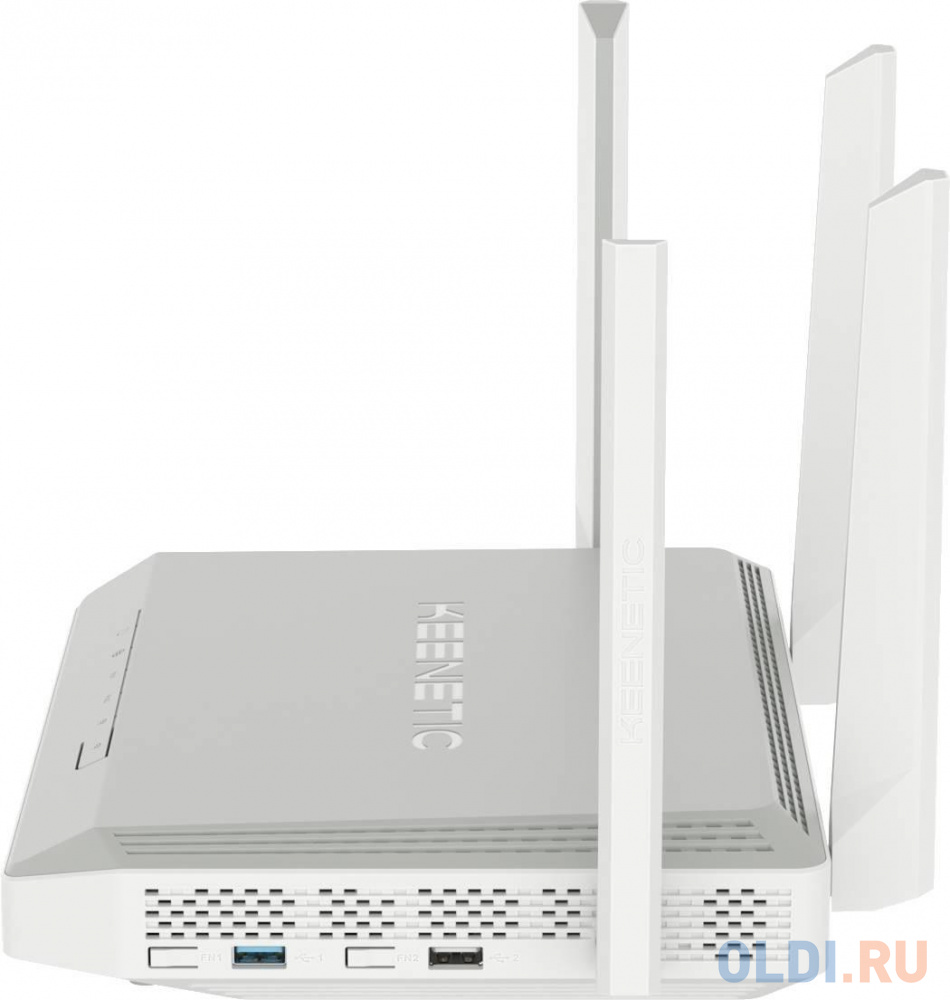Wi-Fi роутер Keenetic Peak KN-2710 802.11abgnac 1733Mbps 2.4 ГГц 5 ГГц 8xLAN USB 3.2 серый фото