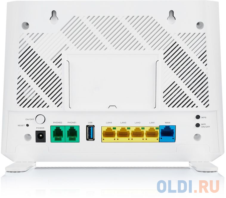 Гигабитный Wi-Fi маршрутизатор Zyxel EX3301-T0, AX1800, Wi-Fi 6, MU-MIMO, EasyMesh, 802.11a/b/g/n/ac/ax (600+1200 Мбит/с), 1xWAN GE, 4xLAN GE, 2xFXS EX3301-T0-EU01V1F - фото 4