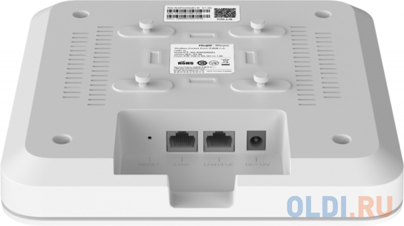 Reyee AX3200 Wi-Fi 6 Multi-Gigabit Ceiling Mount AP1 2.5Gbps RJ45 port, 1 Gigabit RJ45 port, Built-in antennas, dual-band 2.4GHz/5GHz, 4x4802.11ax, 80 Reyee AX3200 Wi-Fi 6 Multi-Gigabit Ceiling Mount AP1 2.5Gbps RJ45 port, 1 Gigabit RJ45 port, Built-in antennas, dual-band 2.4GHz/5GHz, 4x4802.11ax, 80 фото