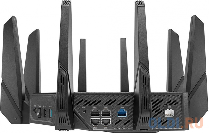ASUS ROG GT-AX11000 PRO //802.11b/g/n/ac, ax, до 1148 + 4804Mbps, 2,4 + 5 gGz, 8 antenna, USB, GBT LAN ; 90IG0720-MU2A00 фото