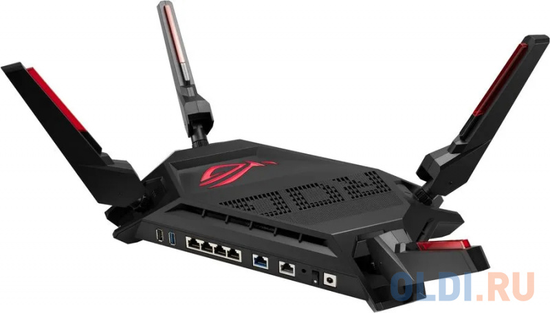 Беспроводной маршрутизатор ASUS GT-AX6000 802.11ax 5952Mbps 2.4 ГГц 5 ГГц 4xLAN USB черный фото