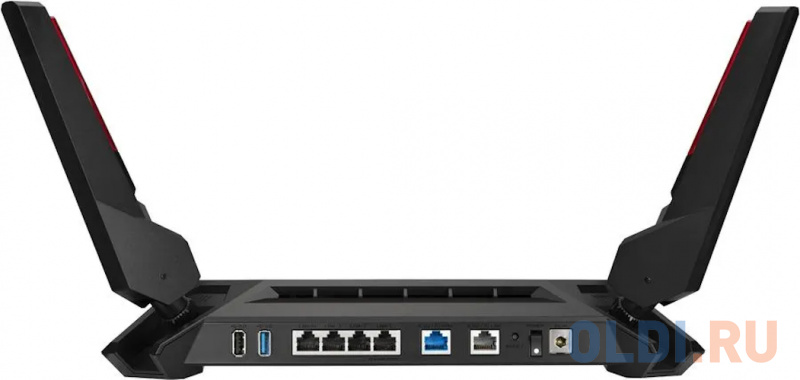 Беспроводной маршрутизатор ASUS GT-AX6000 802.11ax 5952Mbps 2.4 ГГц 5 ГГц 4xLAN USB черный фото