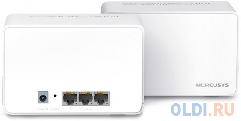 Wi-Fi система Mercusys Halo H80X (2-pack) 802.11ax 2402Mbps 2.4 ГГц 5 ГГц 3xLAN белый фото