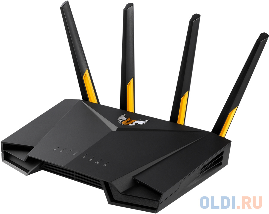 Wi-Fi роутер ASUS TUF-AX3000 asus xt8 w 2 pk роутер из 2 точек доступа 802 11b g n ac ax до 574 4804мбит c 2 4 5 ггц белый 90ig0590 mo3g80