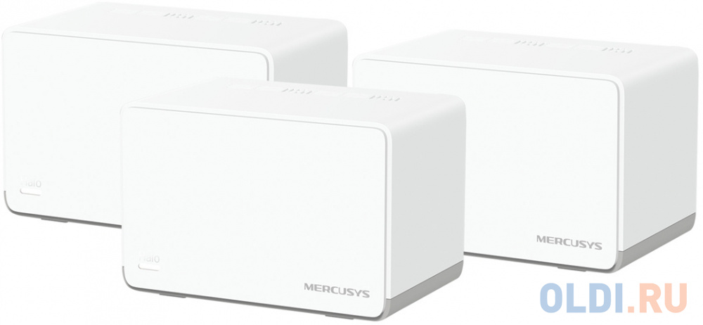 Бесшовный Mesh роутер Mercusys Halo H70X(3-pack) AX1800 10/100/1000BASE-TX компл.:устройство/крепления/адаптер белый (упак.:3шт) адаптер wi fi nayun ny gw 01 microusb белый