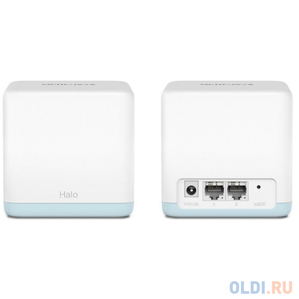 Бесшовный Mesh роутер Mercusys Halo H30(2-pack) AC1200 10/100BASE-TX компл.:устройство/крепления/адаптер белый (упак.:2шт) фото