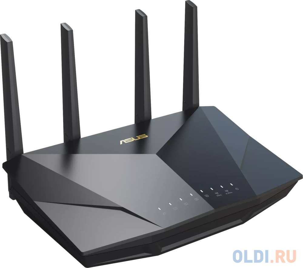 ASUS RT-AX5400 //802.11 a/b/g/n/ac/ax, 4804+574 Mbps, 2,4 + 5 gGz, 4 antennas, USB, LAN; 90IG0860-MO9B00