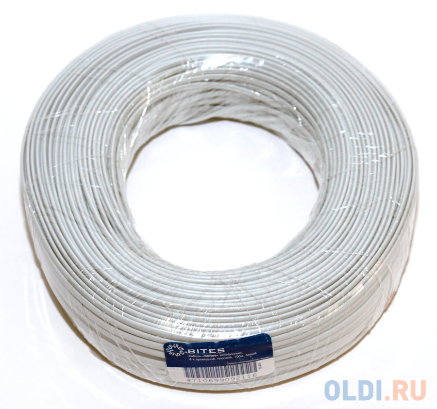 

Кабель телефонный 5bites TEL4615-100S-WH 100м белый