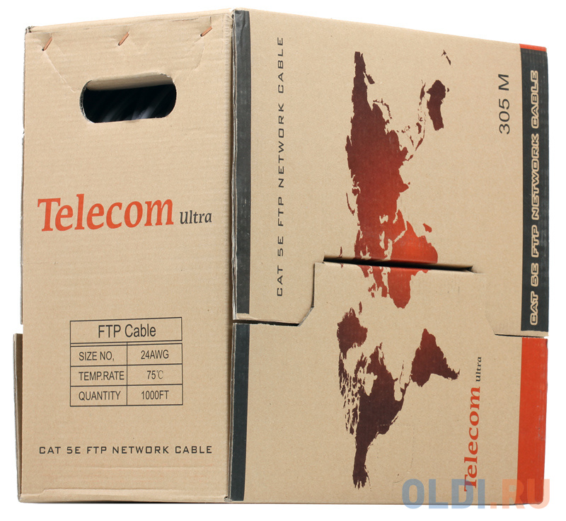 Кабель Telecom Ultra FTP 4 пары кат.5е (бухта 305м) p/n: TFS44050E\\44048e - фото 3